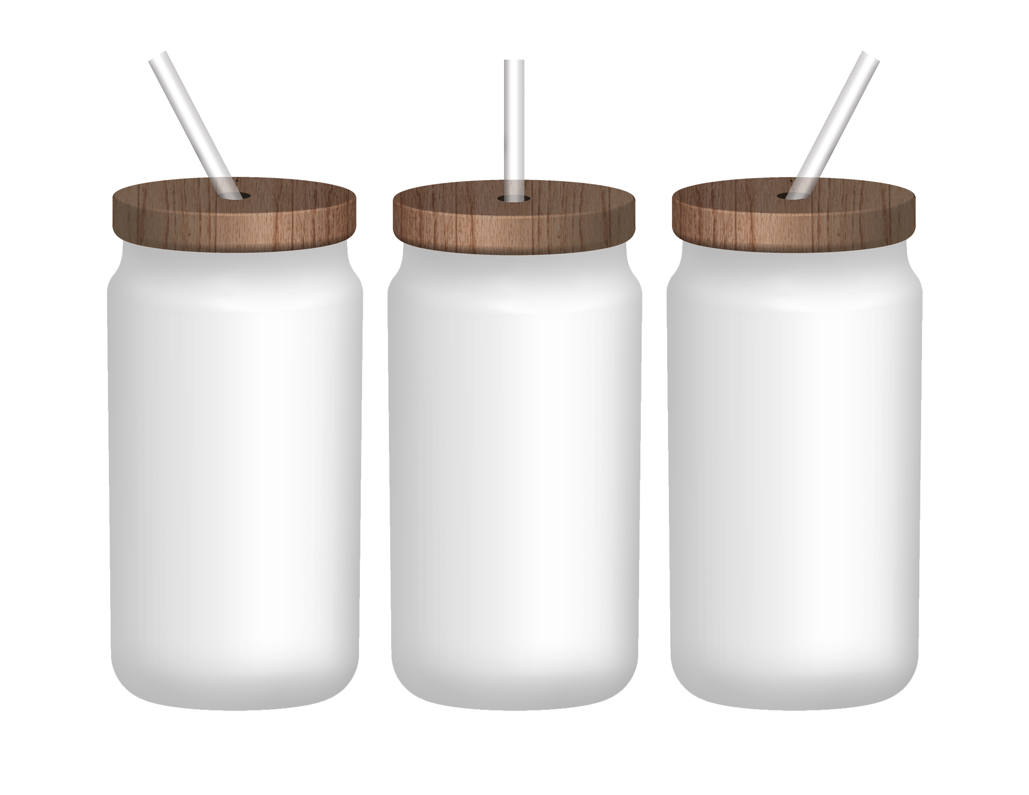 16oz Frosted Sublimated Glass Cup (NOT SNOW GLOBE)