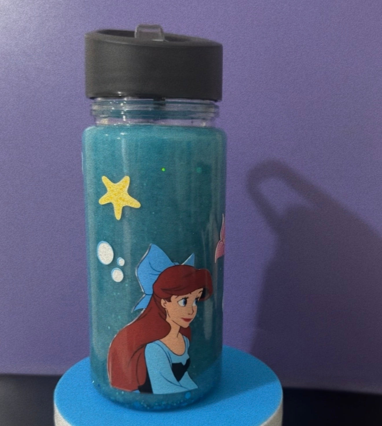 16oz The Little Mermaid Kids Snow Globe Cup