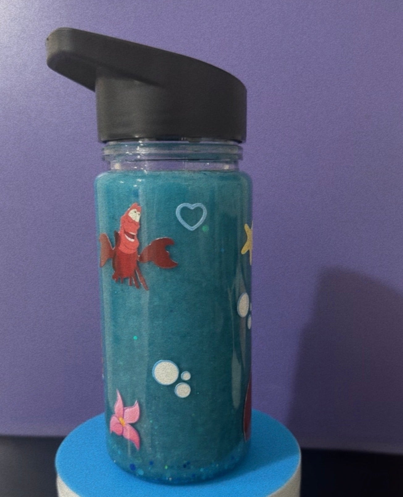 16oz The Little Mermaid Kids Snow Globe Cup