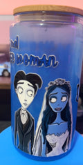 16oz Corpse Bride Glass Snow Globe Cup