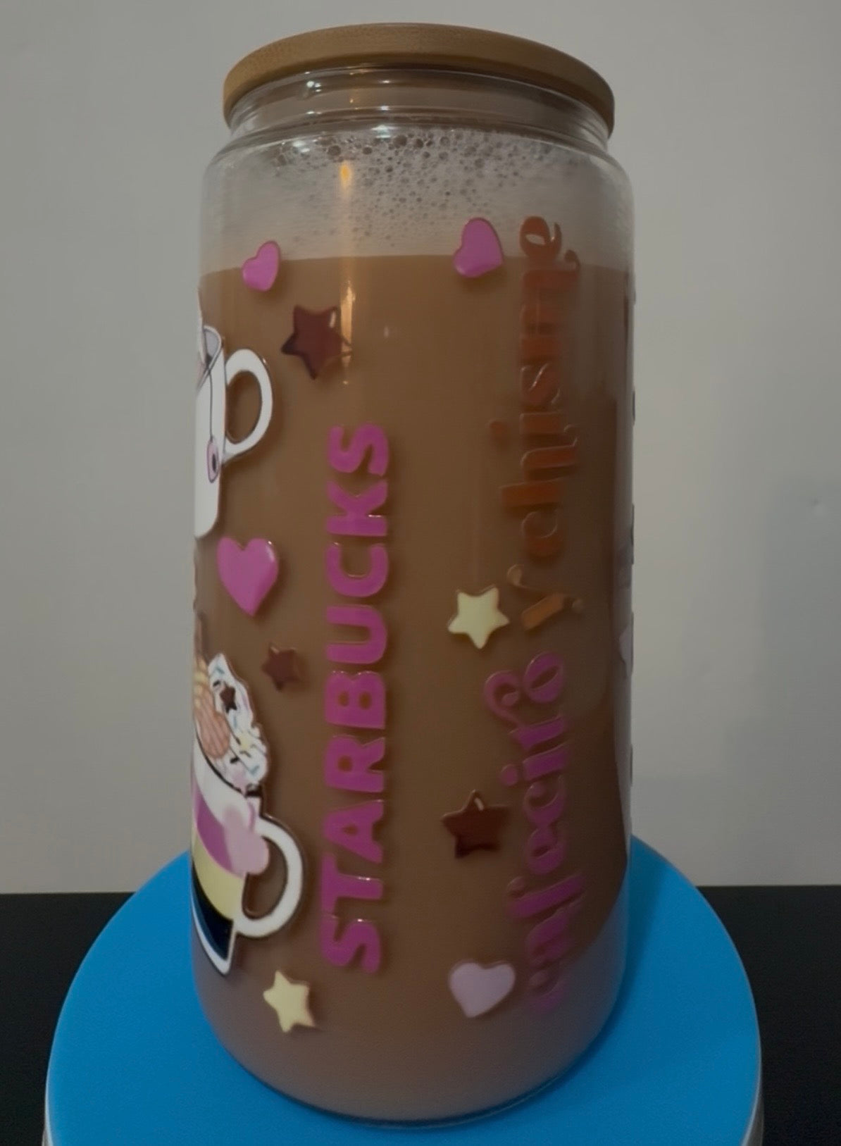 16oz Cafecito Y Chisme Glass Snow Globe Cup