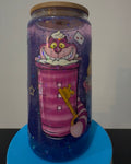 16oz Alice In Wonderland Glass Snow Globe Cup