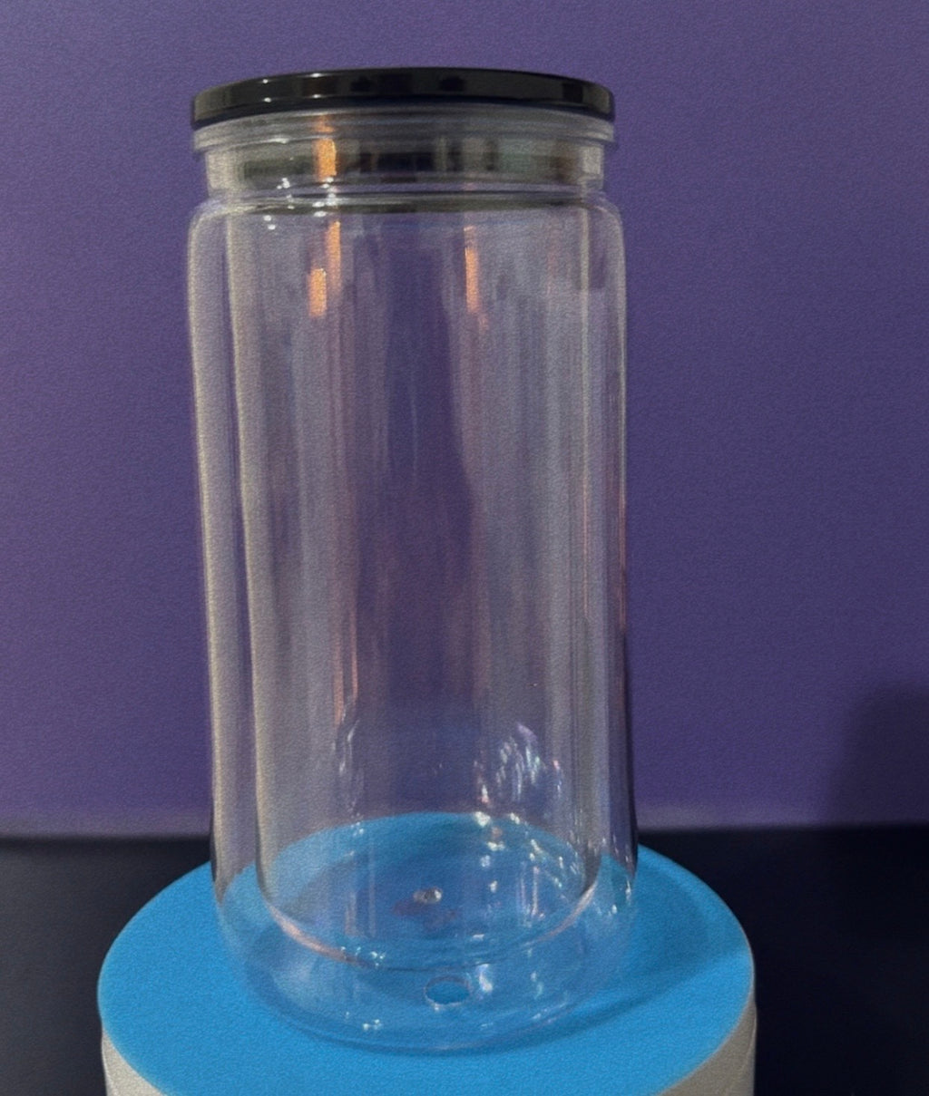 16oz Plastic Snow Globe Cup