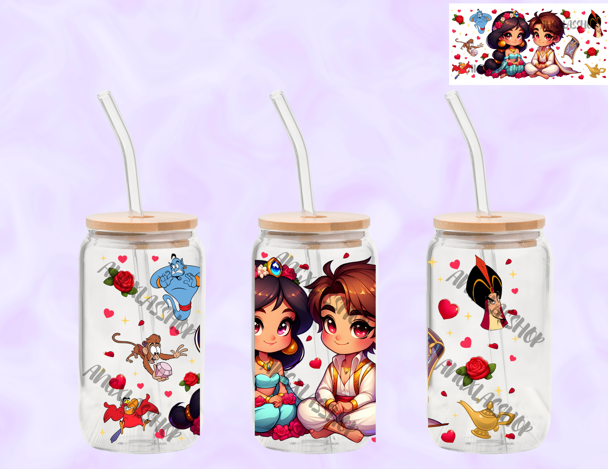 16oz Glass Cups (NOT SNOW GLOBE)