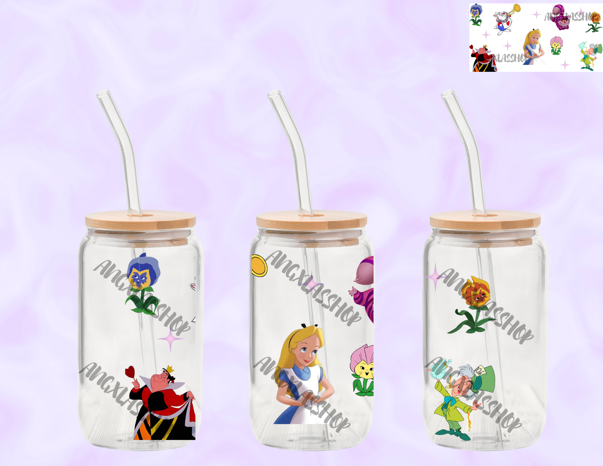 16oz Glass Cups (NOT SNOW GLOBE)