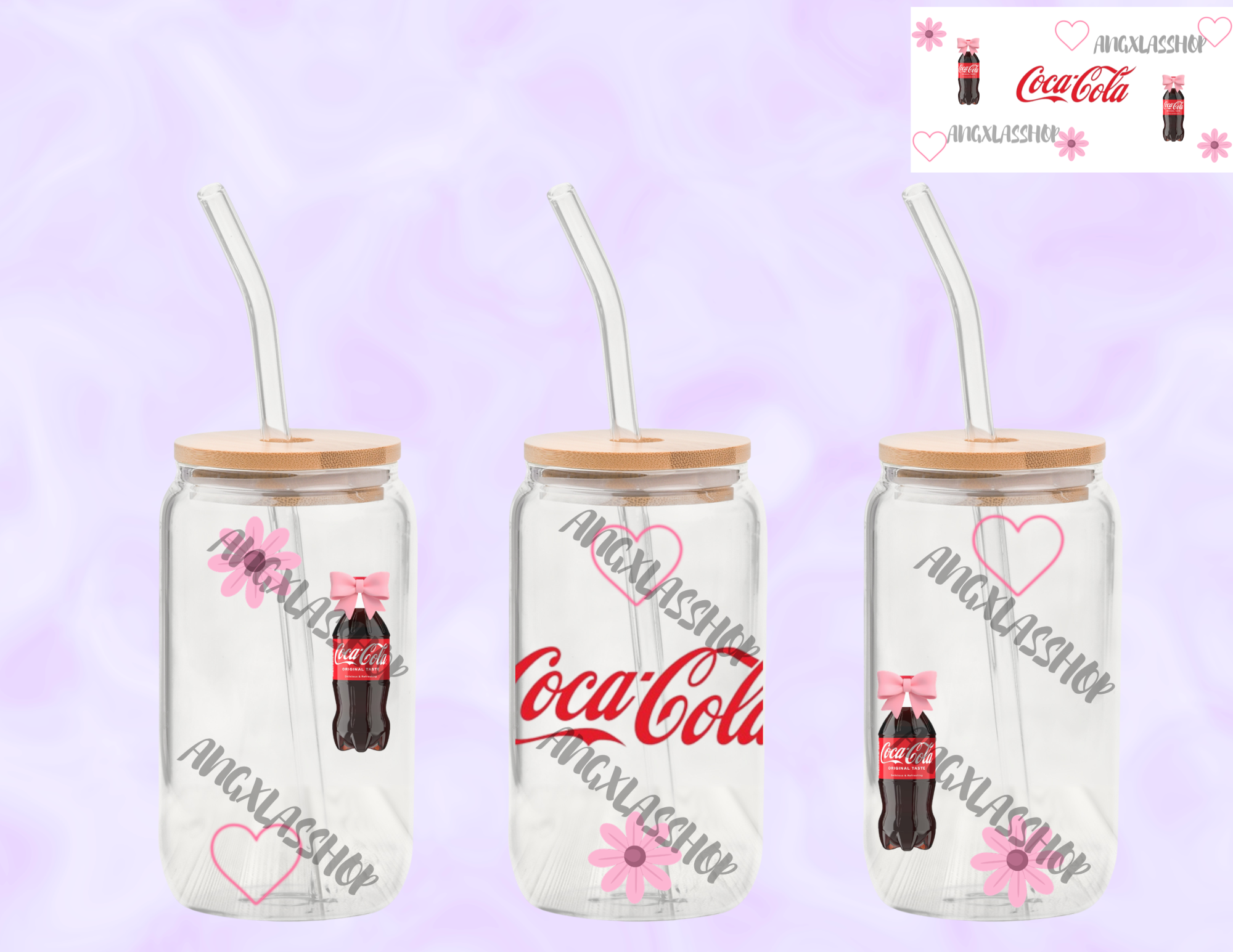 16oz Glass Cups (NOT SNOW GLOBE)