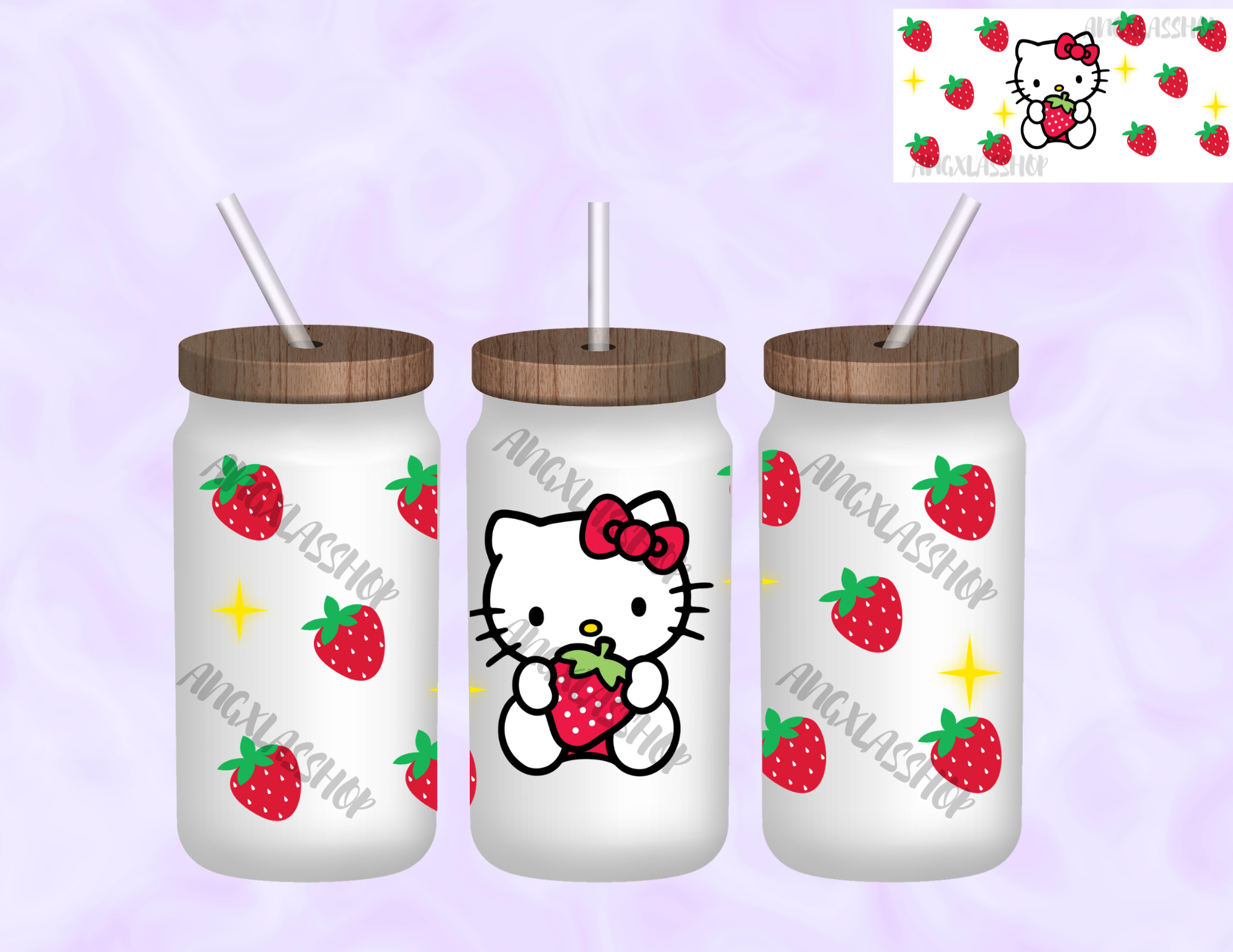 16oz Frosted Sublimated Glass Cup (NOT SNOW GLOBE)