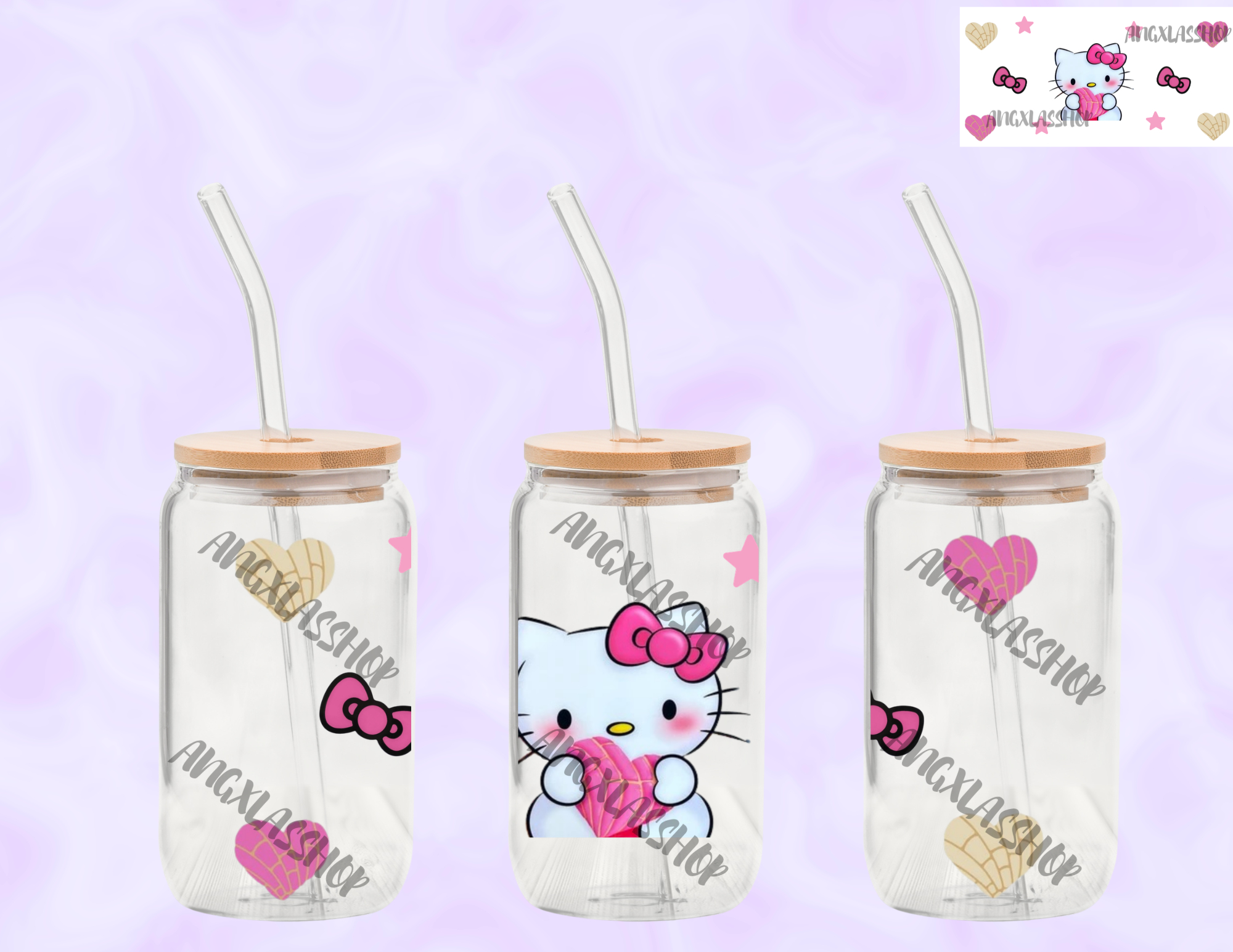 16oz Glass Cups (NOT SNOW GLOBE)