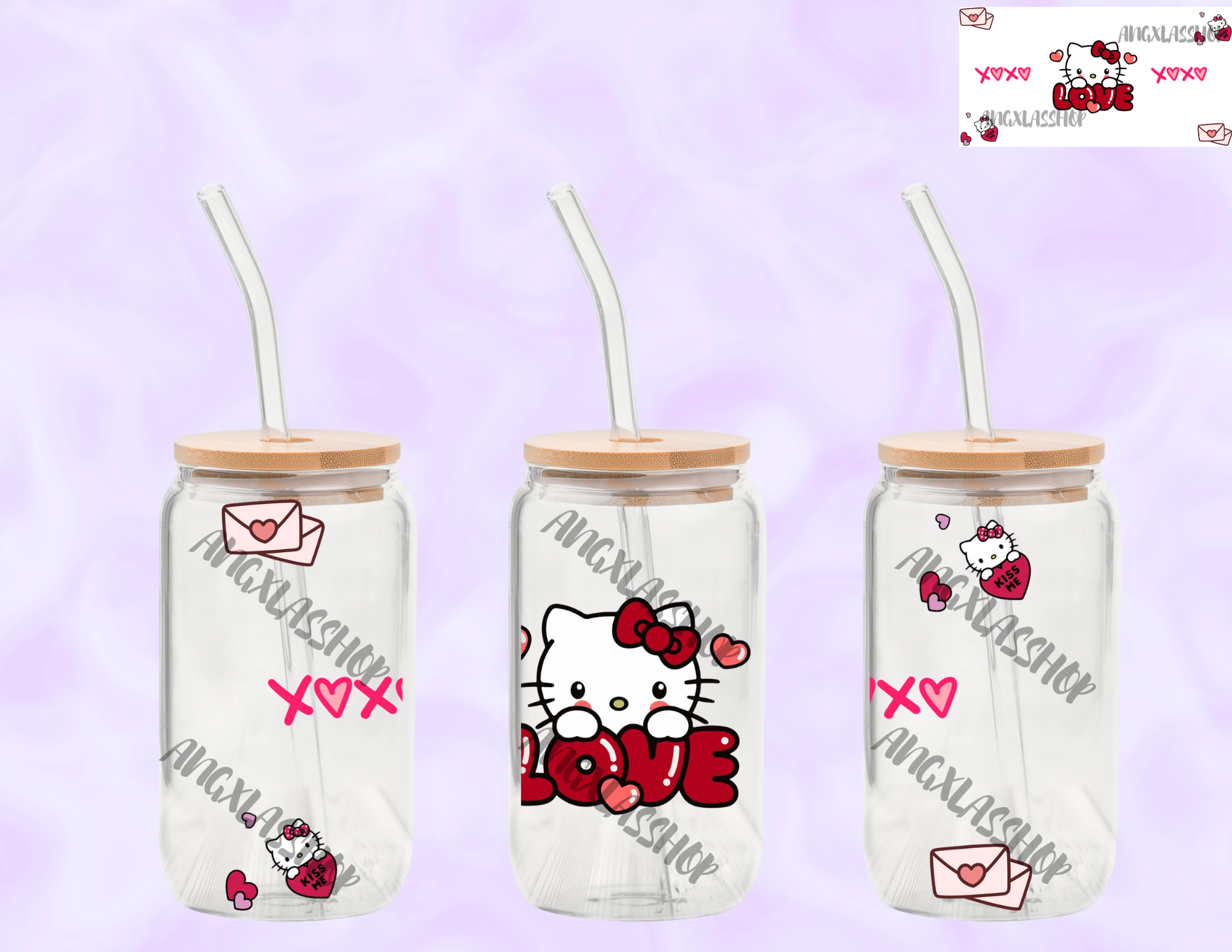 16oz Glass Cups (NOT SNOW GLOBE)