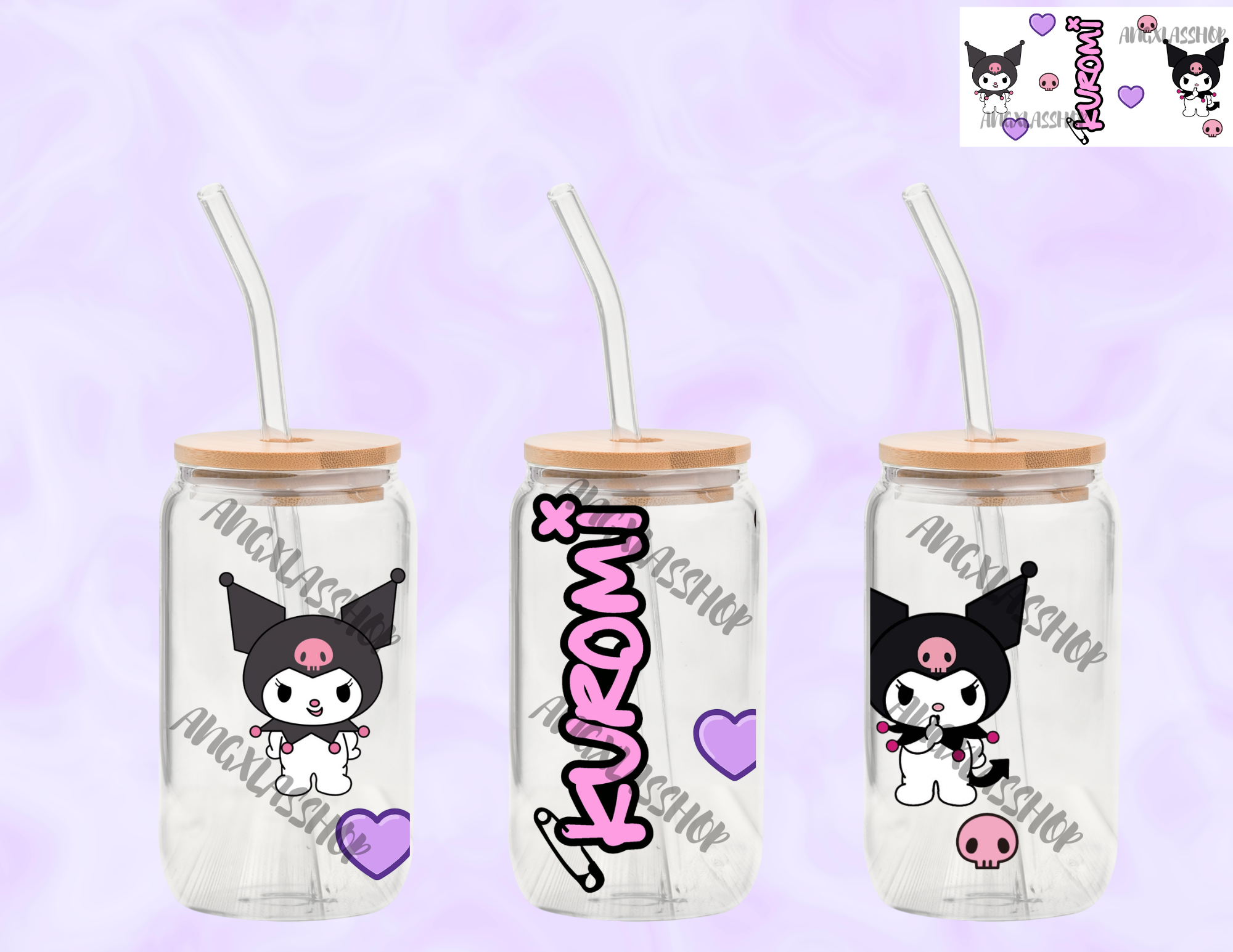 16oz Glass Cups (NOT SNOW GLOBE)