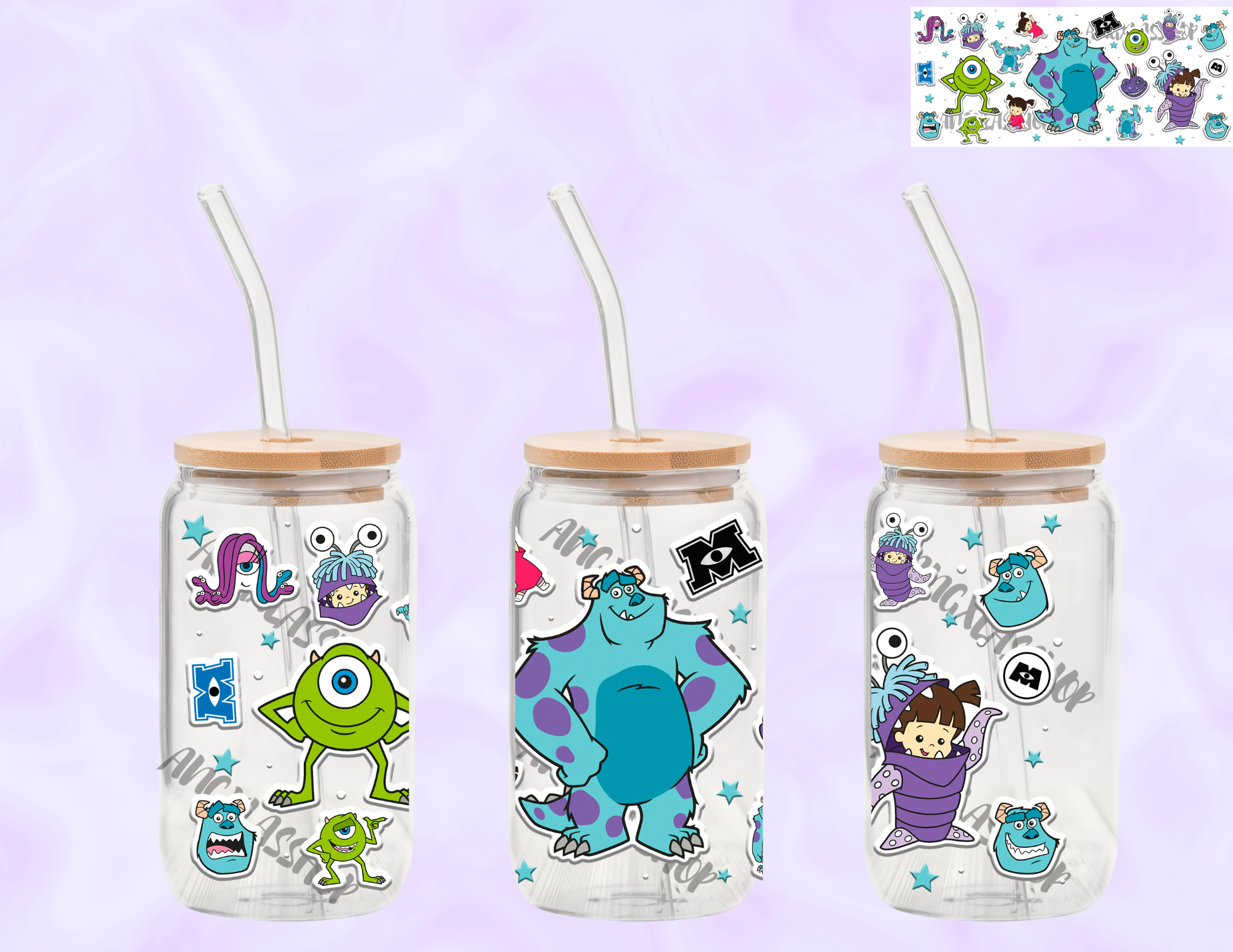 16oz Glass Cups (NOT SNOW GLOBE)