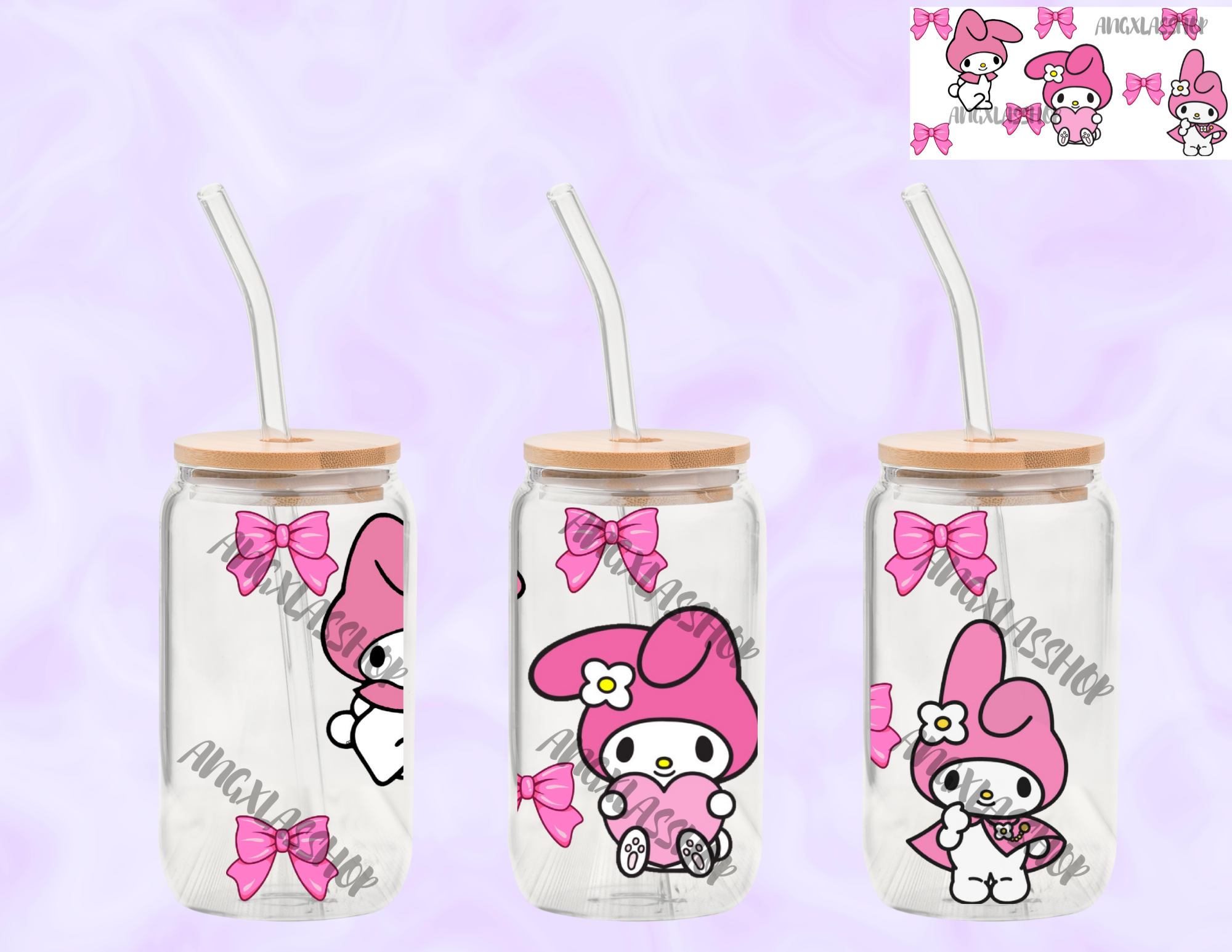 16oz Glass Cups (NOT SNOW GLOBE)