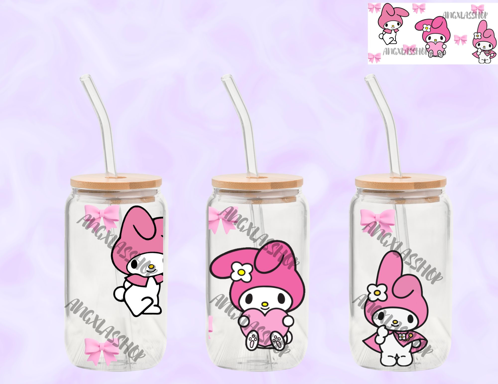 16oz Glass Cups (NOT SNOW GLOBE)