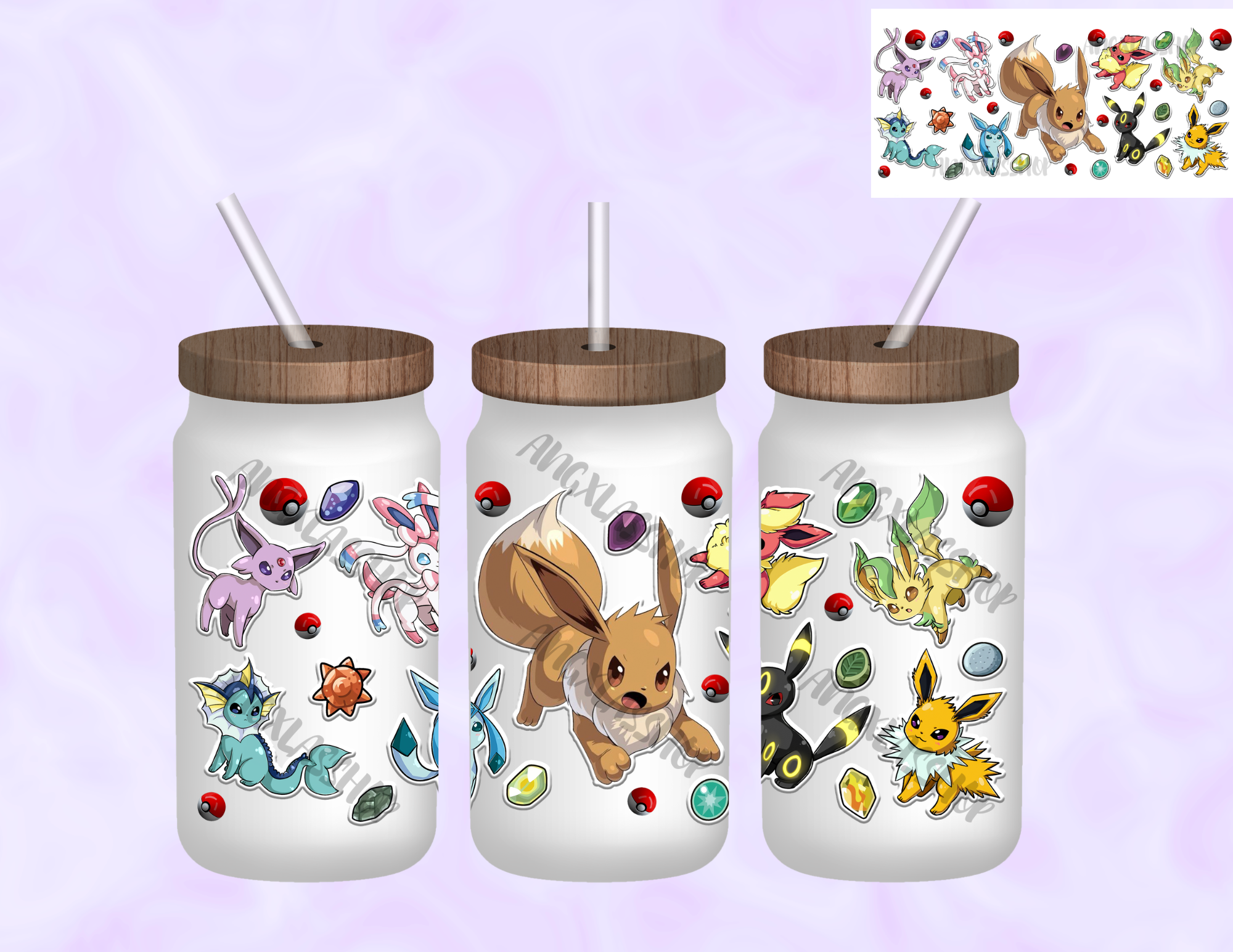 16oz Frosted Sublimated Glass Cup (NOT SNOW GLOBE)