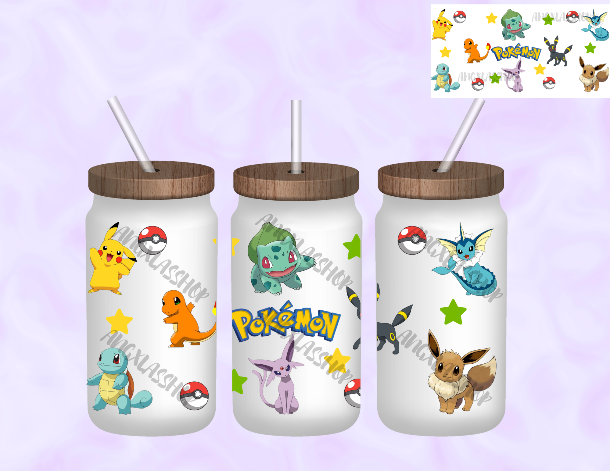 16oz Frosted Sublimated Glass Cup (NOT SNOW GLOBE)