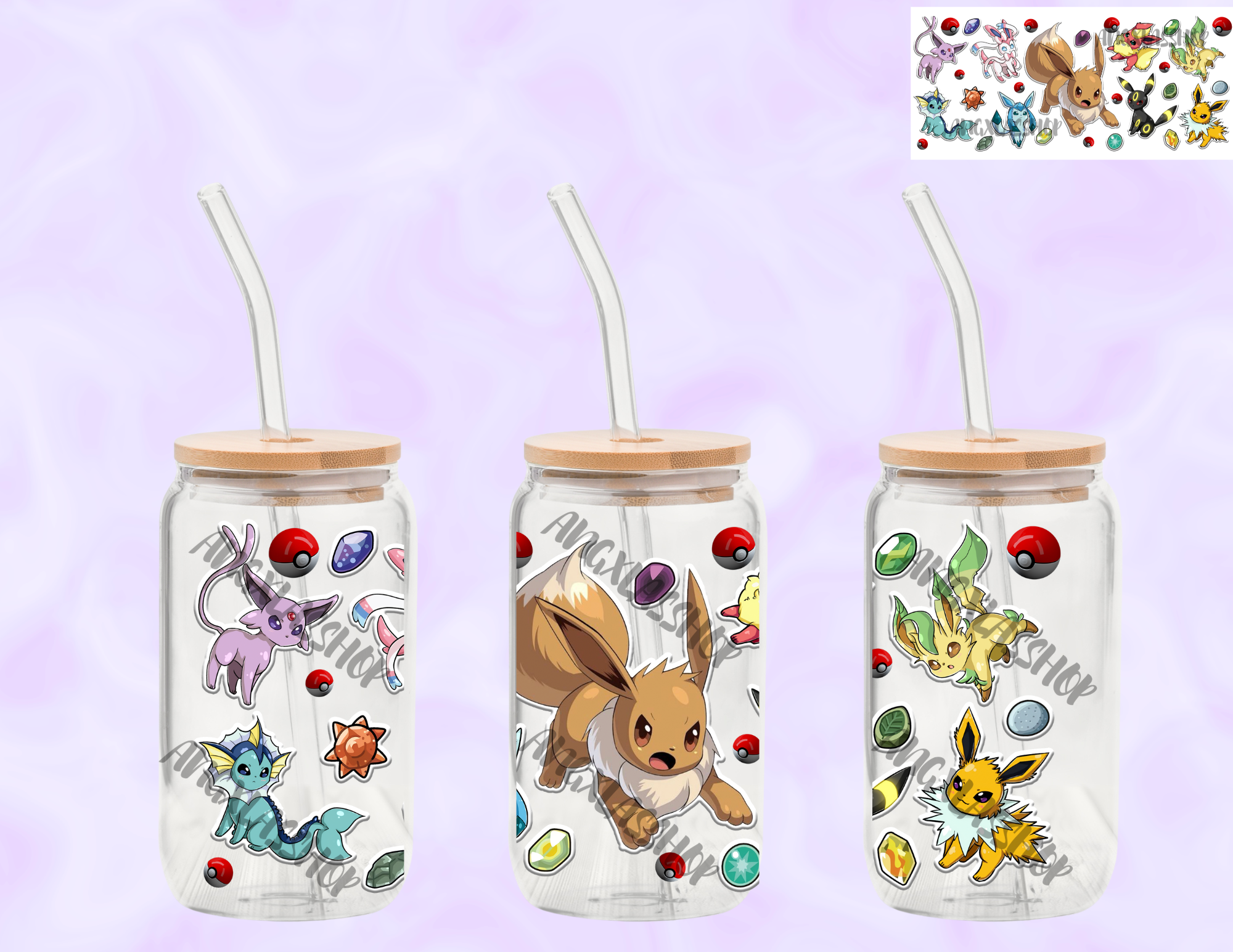 16oz Glass Cups (NOT SNOW GLOBE)