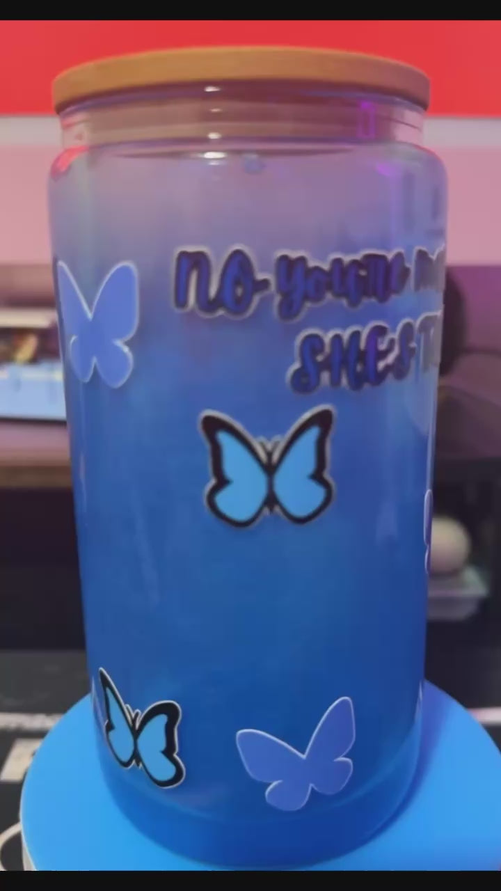 16oz Corpse Bride Glass Snow Globe Cup