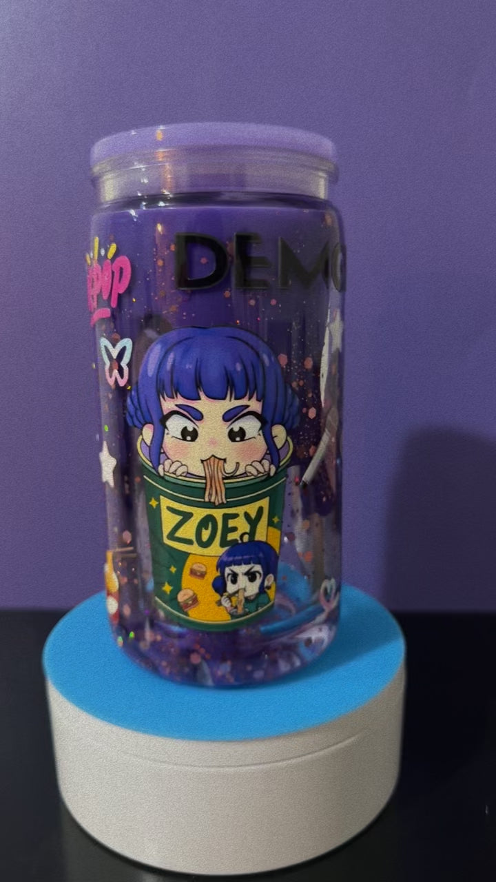 16oz Kpop Demon Hunter Plastic Lava Cup