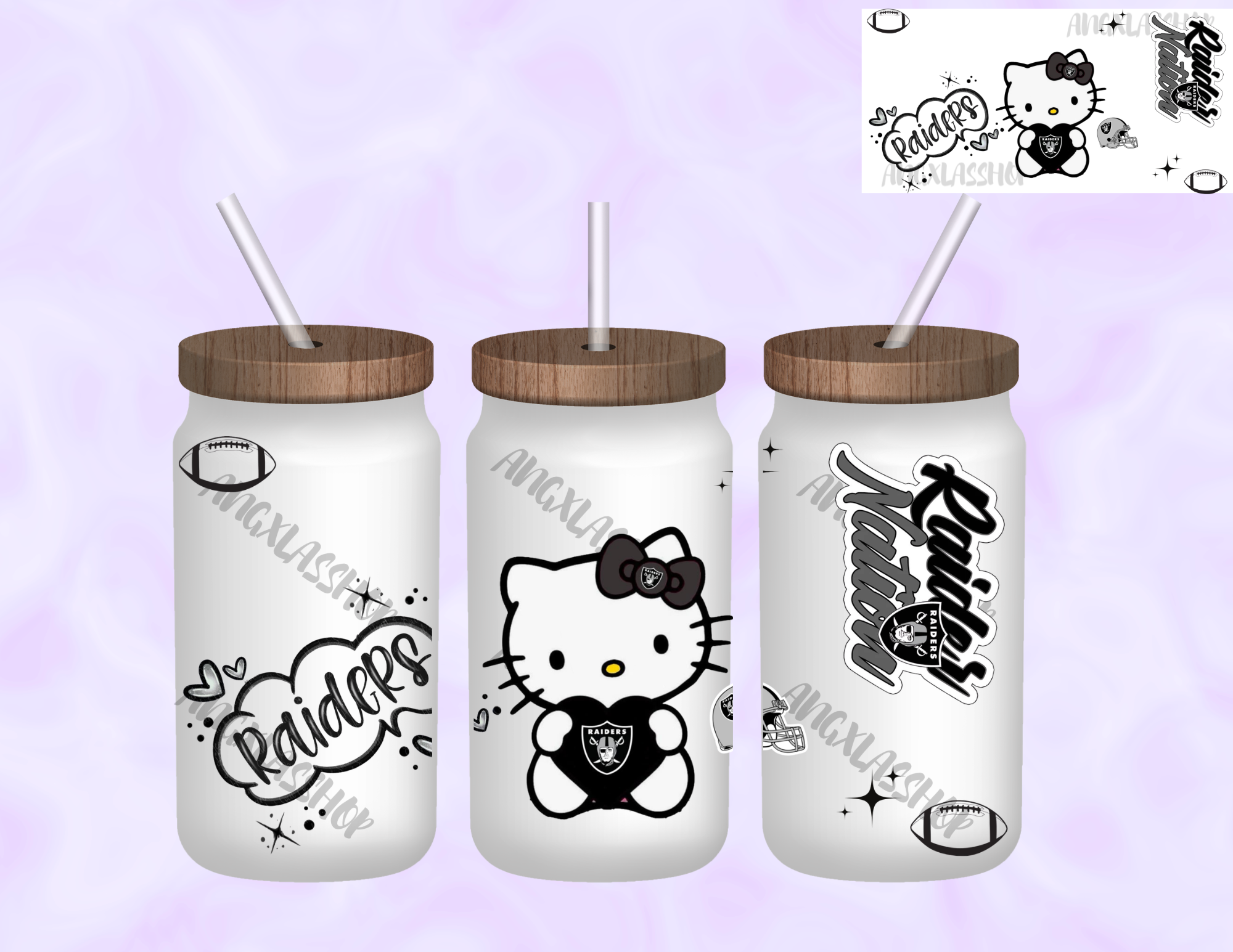 16oz Frosted Sublimated Glass Cup (NOT SNOW GLOBE)