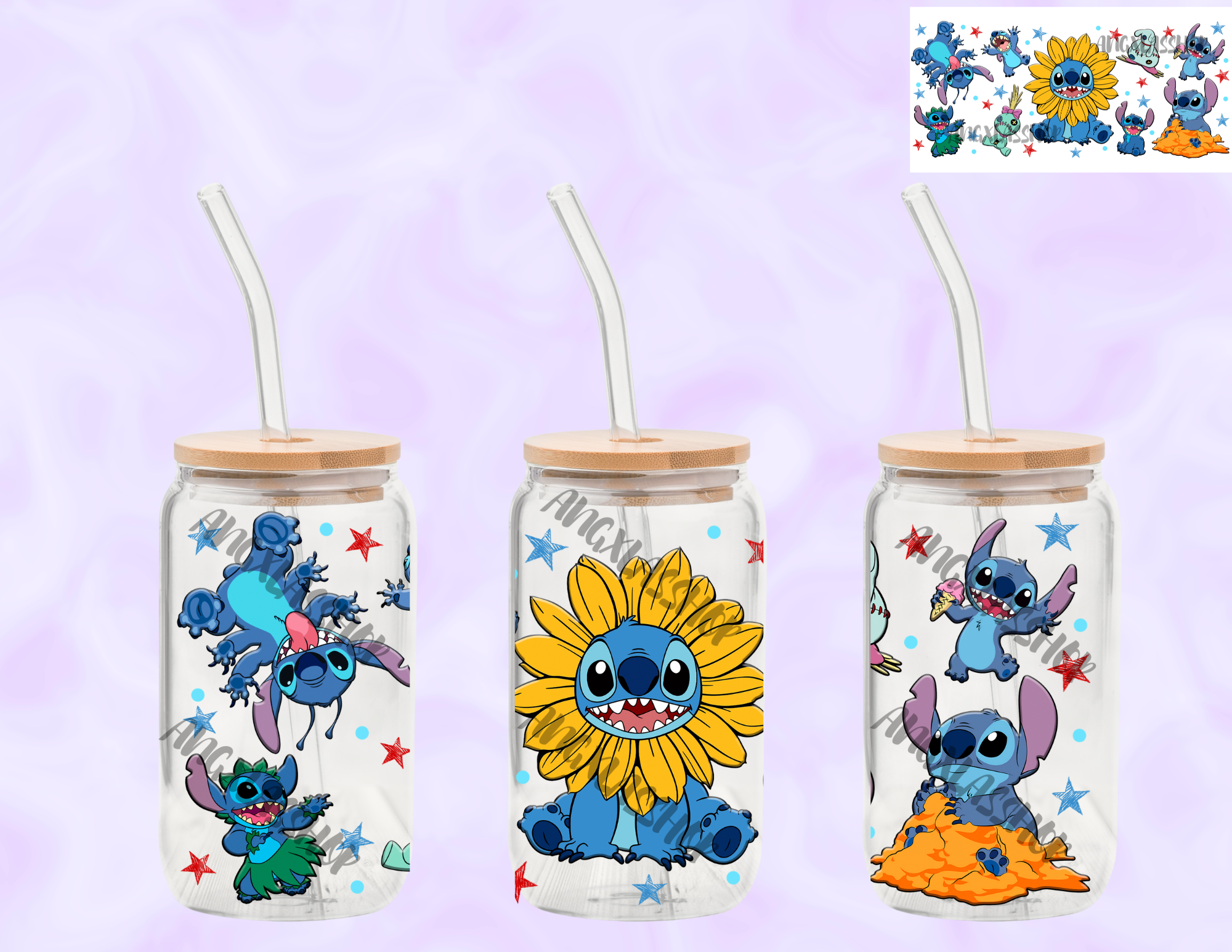 16oz Glass Cups (NOT SNOW GLOBE)