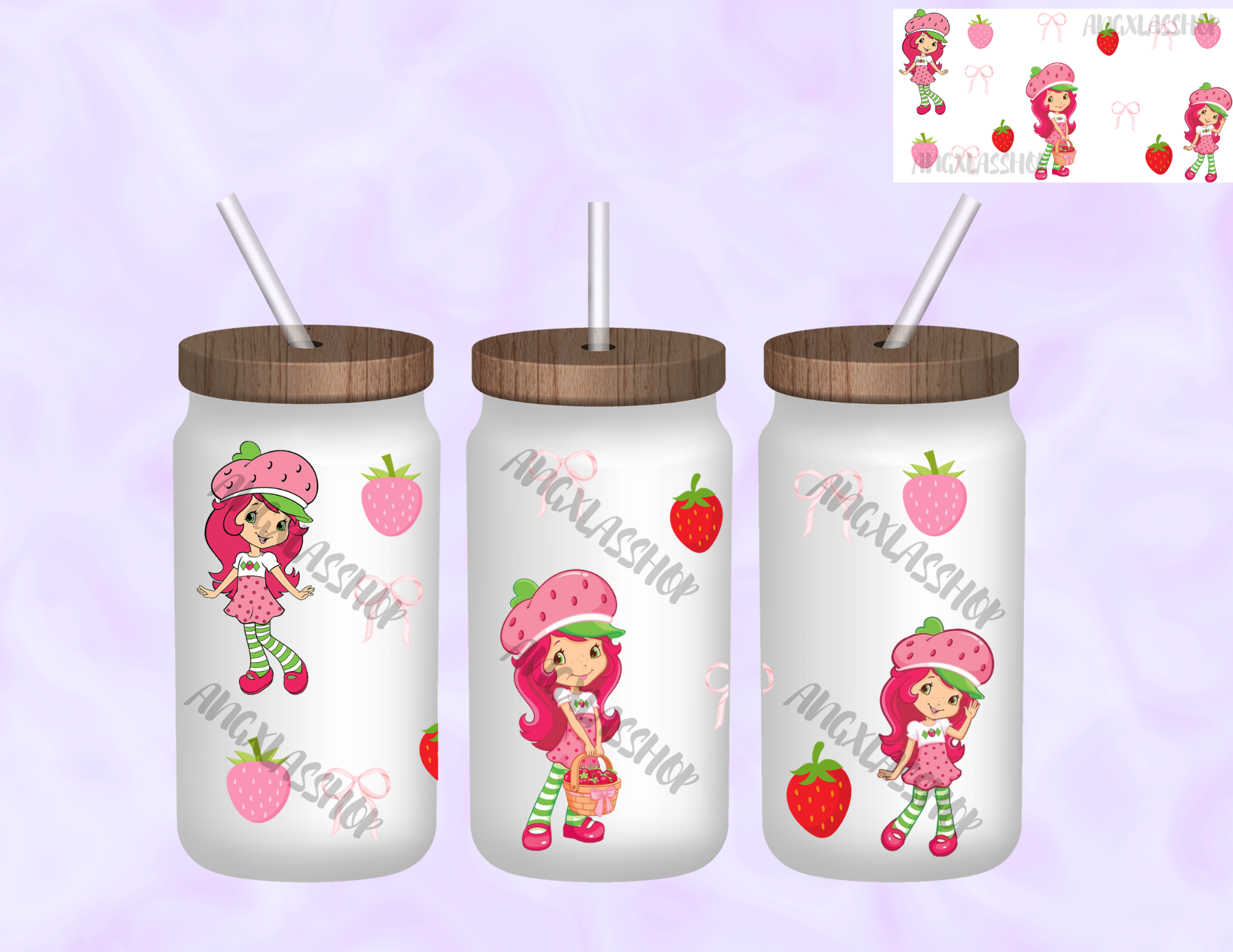 16oz Frosted Sublimated Glass Cup (NOT SNOW GLOBE)