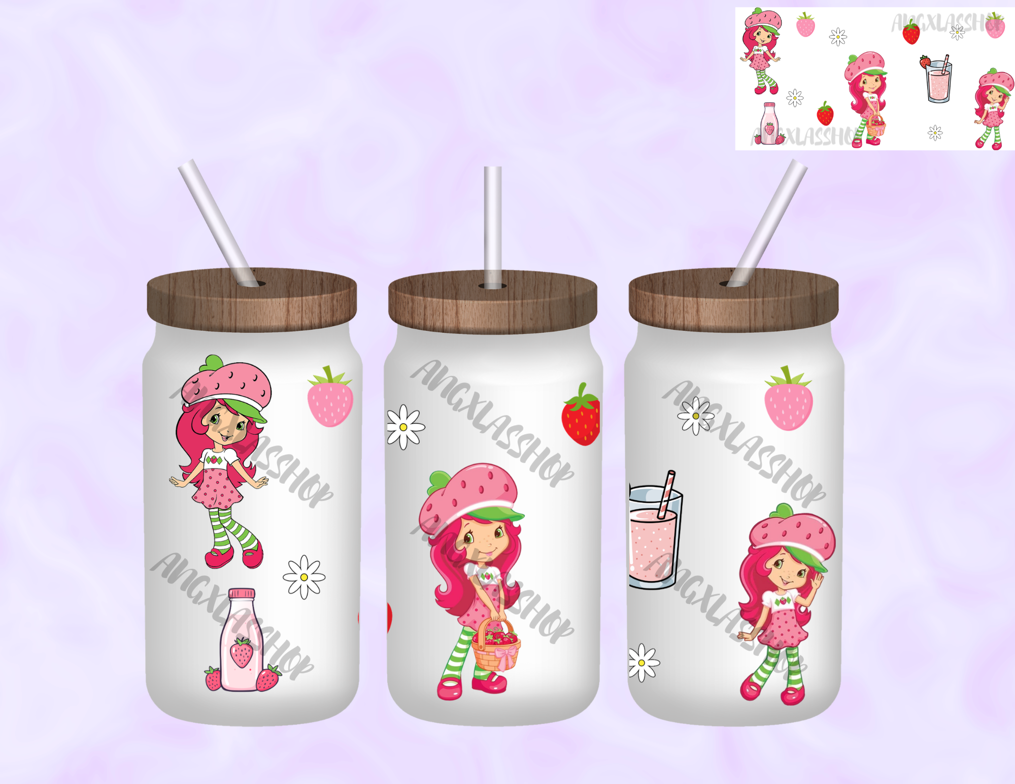 16oz Frosted Sublimated Glass Cup (NOT SNOW GLOBE)