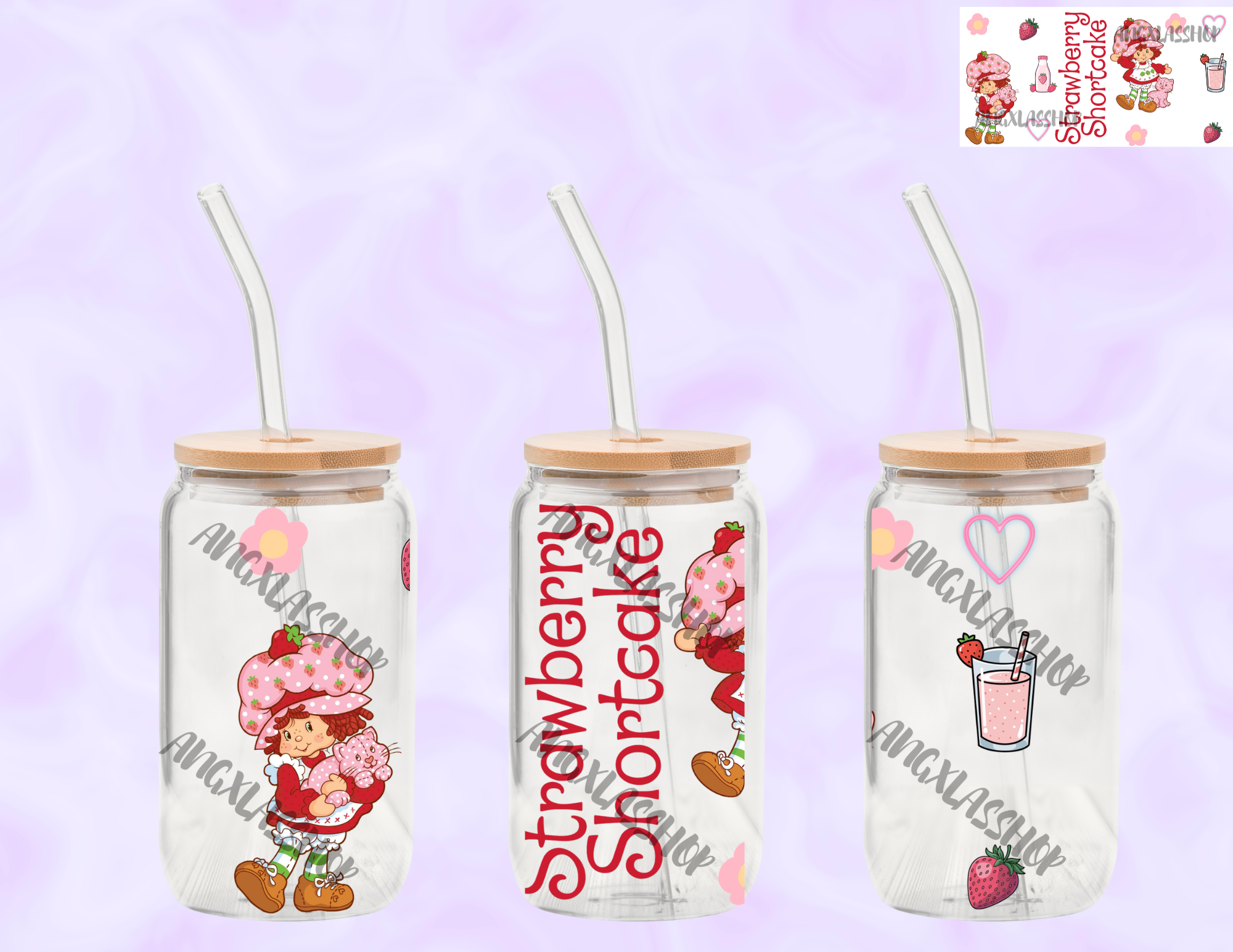 16oz Glass Cups (NOT SNOW GLOBE)