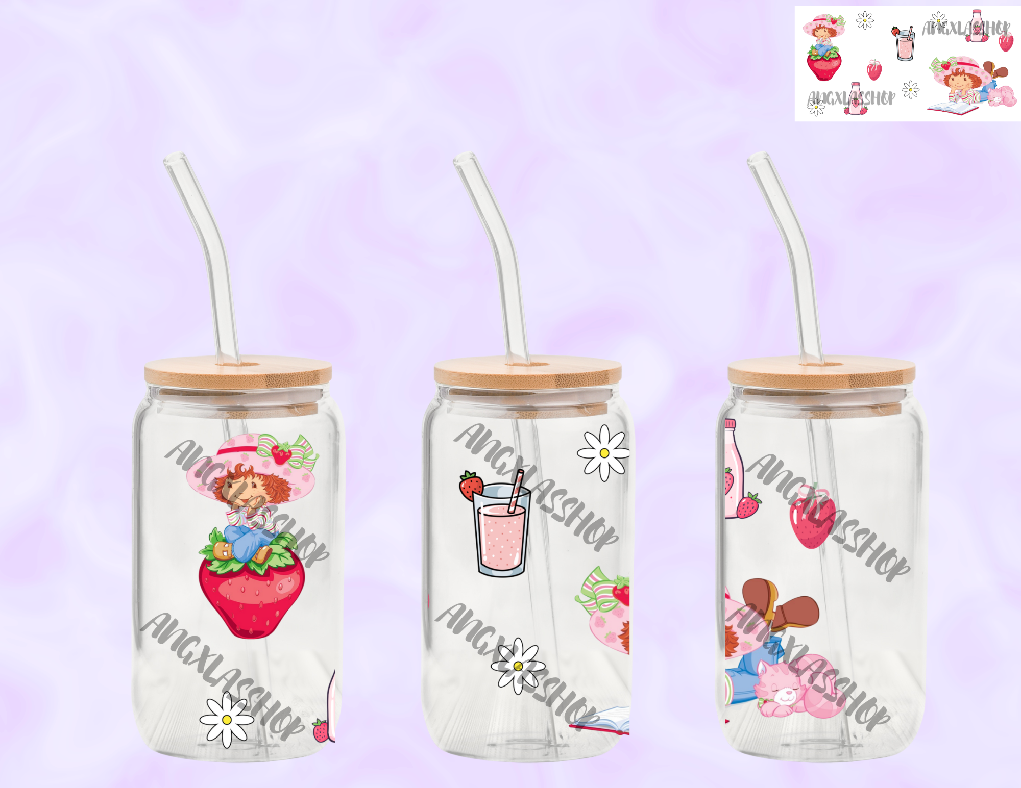 16oz Glass Cups (NOT SNOW GLOBE)