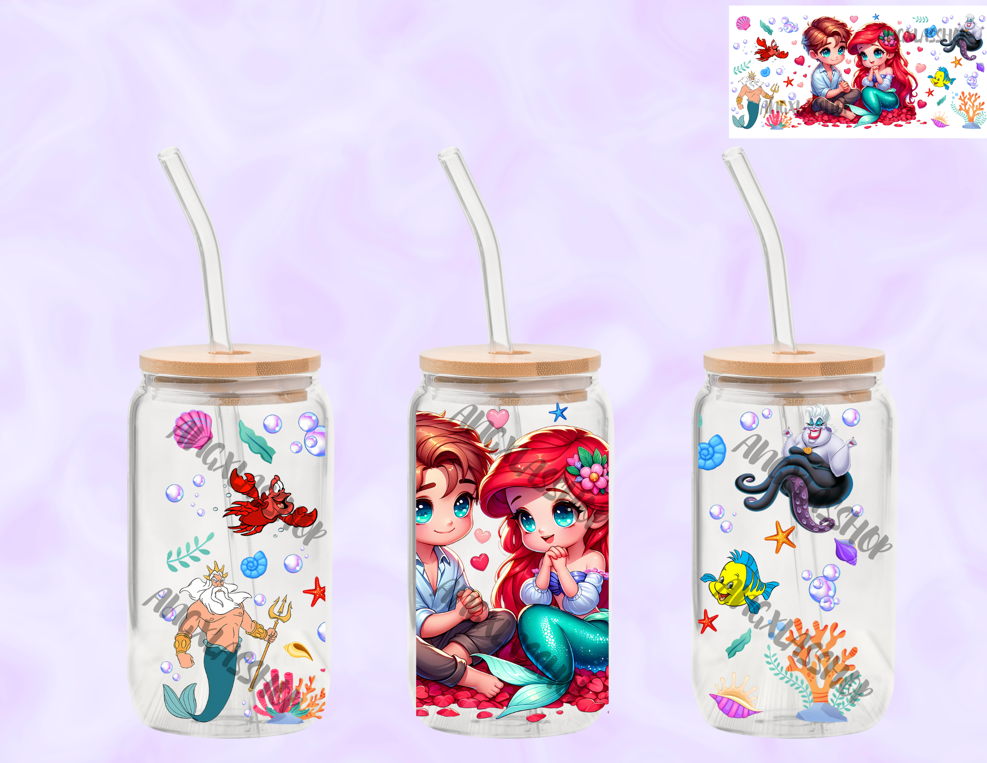 16oz Glass Cups (NOT SNOW GLOBE)