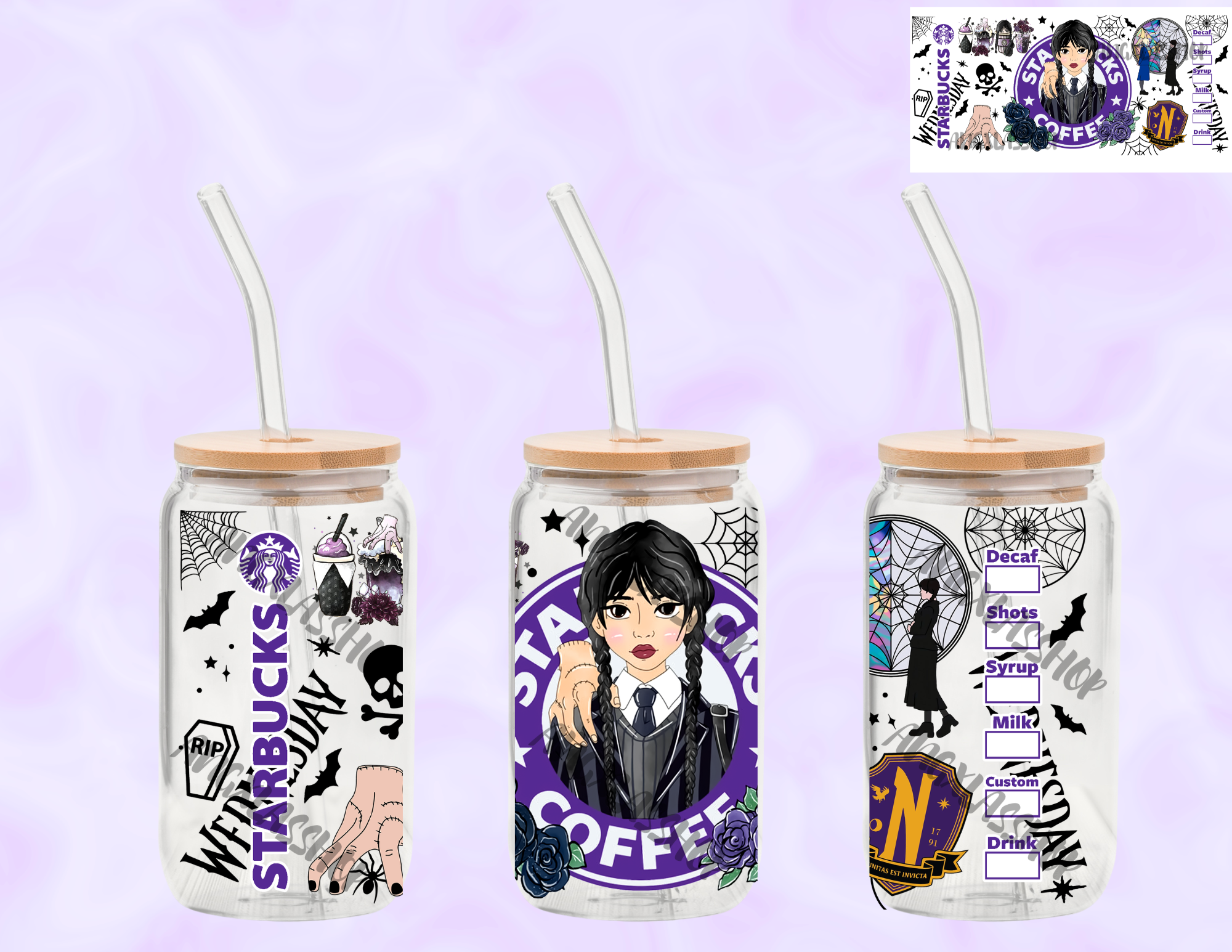 16oz Glass Cups (NOT SNOW GLOBE)