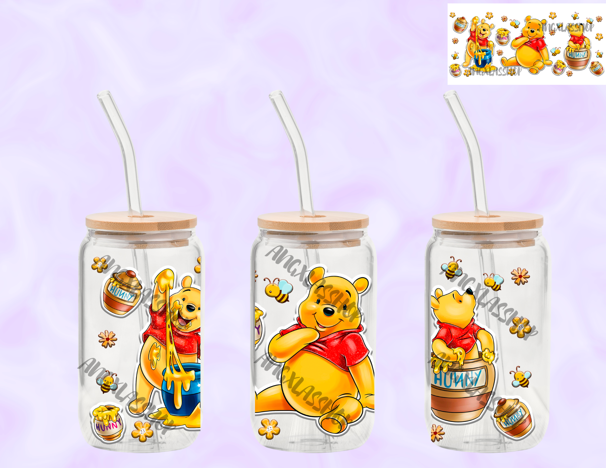 16oz Glass Cups (NOT SNOW GLOBE)